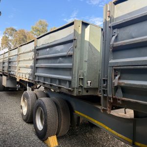 6x12 meter flat deck superlink dropside trailer