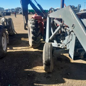 Mf met loader and backhoe
